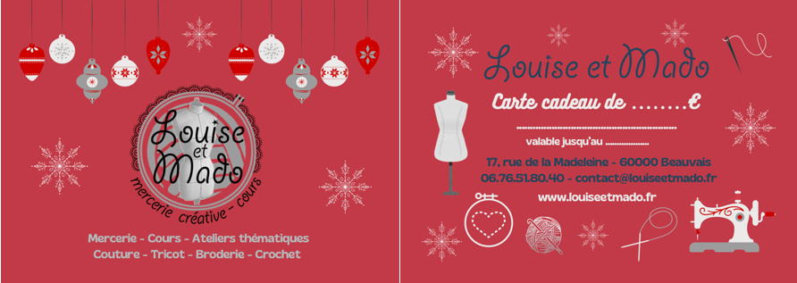 carte cadeau Louise et Mado