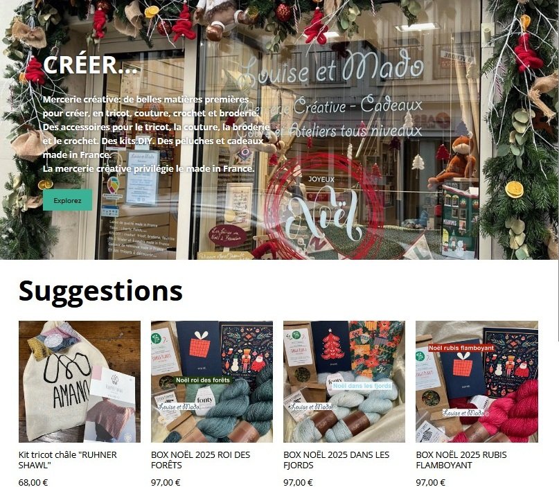 Eshop Louise et Mado