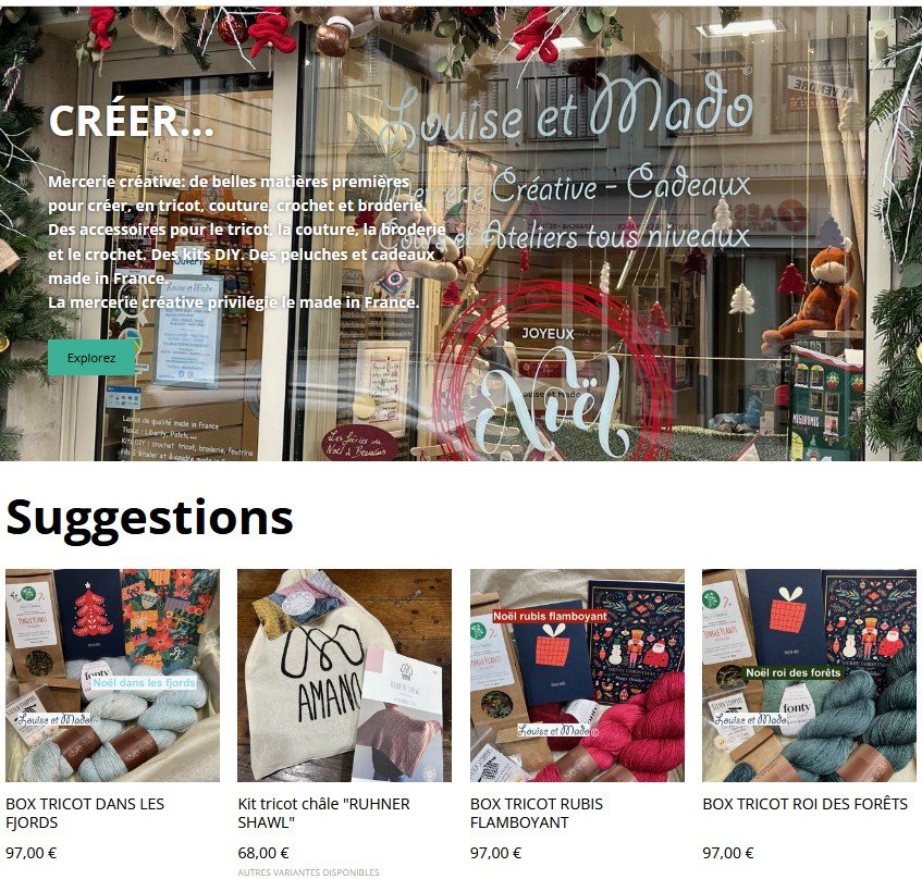 Eshop Louise et Mado